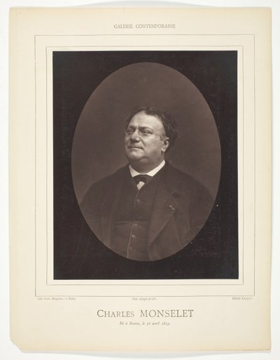 Charles Monselet tekijältä Etienne Carjat