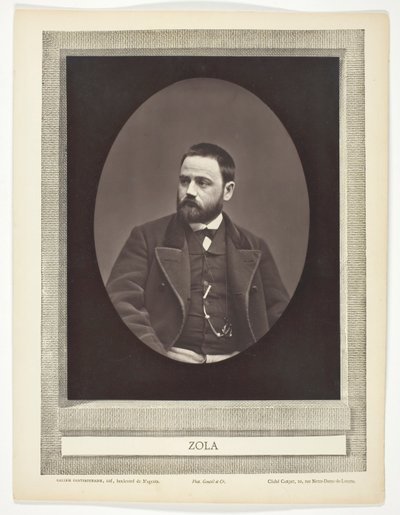 Émile Zola (ranskalainen romaanikirjailija, näytelmäkirjailija ja toimittaja, 1840-1902) tekijältä Etienne Carjat