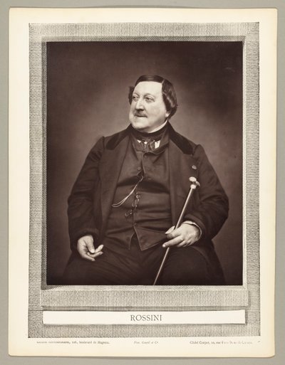 Gioachino Antonio Rossini (italialainen säveltäjä, 1792-1868) tekijältä Etienne Carjat