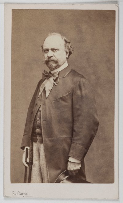 Italialaisen taidemaalarin Giuseppe Palizzin (1813-1887) muotokuva. tekijältä Etienne Carjat