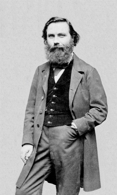 Ranskalaisen kirjailijan ja toimittajan Eugène Garcinin (1830-1909) muotokuva. tekijältä Etienne Carjat
