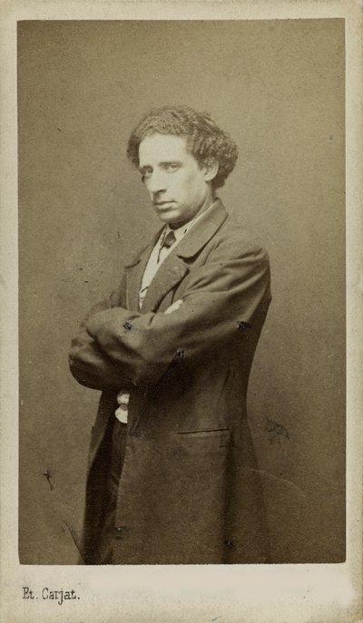 Säveltäjä Olivier Métran muotokuva 1830-1889. tekijältä Etienne Carjat