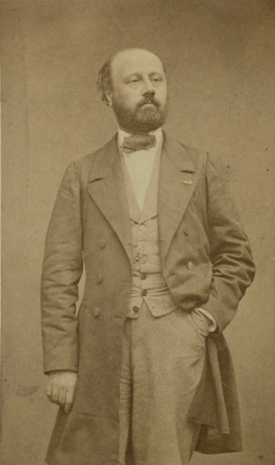 Muotokuva säveltäjä François Bazinista 1816-1878, noin 1760. tekijältä Etienne Carjat
