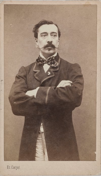 Taidemaalari Alfred Stevensin muotokuva 1828-1906, n. 1870. tekijältä Etienne Carjat