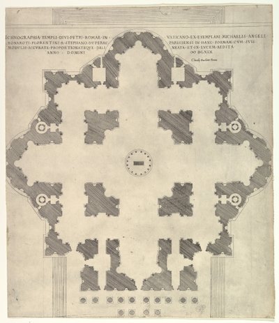 Pietarin suunnitelma Peters, 1569 tekijältä Etienne Duperac