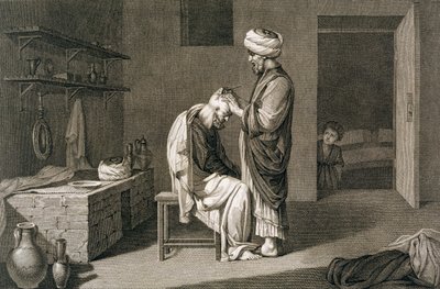 "Parturi", 1822 tekijältä Etienne Frederic Lignon