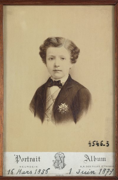 Keisarillisen prinssin muotokuva tekijältä Etienne & Neurdein Louis Antonin (1846-p. 1915) Neurdein