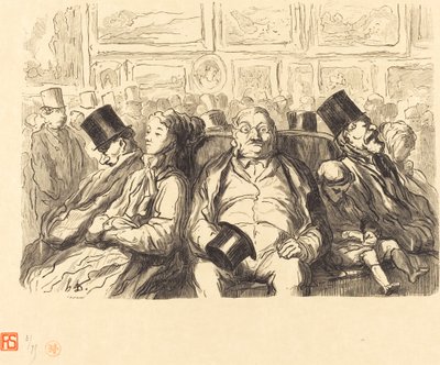 Kuvataidenäyttely - Salon carressa - Lepohetki tekijältä Etienne after Honoré Daumier