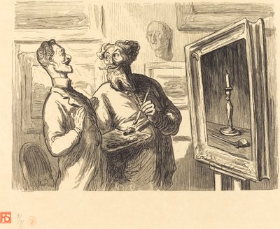 Realisti löytää aina realistisemman, joka ihailee häntä tekijältä Etienne after Honoré Daumier