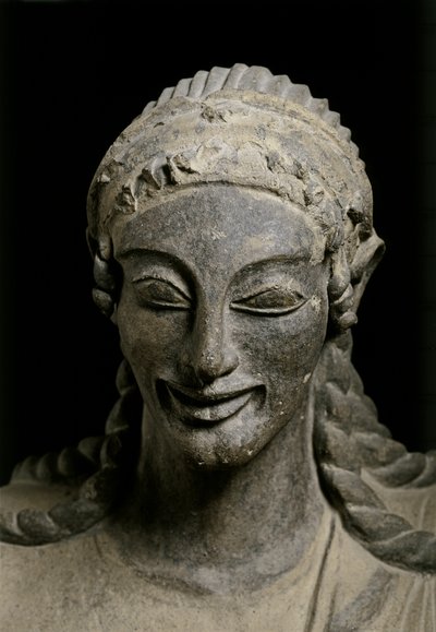 ETRUSCAN ART: n. 510-490 eKr. Veiuksesta, pyhäkkö o..., noin 510-490 eaa. (terrakotta). tekijältä Etruscan