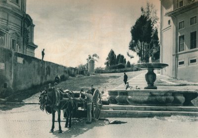 Vatikaanin takaosassa lähellä museoita ja rahapajaa, Rooma, Italia, 1927 tekijältä Eugen Poppel