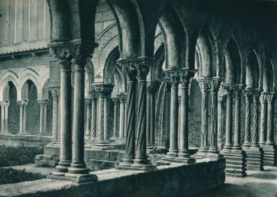 benediktiiniläisluostarin luostarit, Monreale, Sisilia, Italia, 1927 tekijältä Eugen Poppel