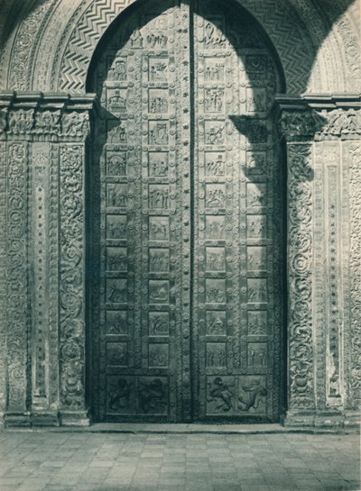 Monrealen katedraalin ovet, Sisilia, Italia, 1927 tekijältä Eugen Poppel