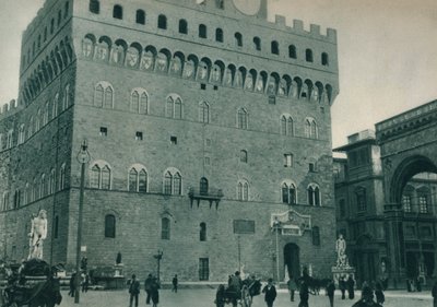 Palazzo Vecchio, Piazza della Signoria, Firenze, Italia, 1927 tekijältä Eugen Poppel