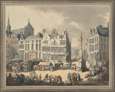 Place de Meir Antwerpenissä, 1797. tekijältä Eugen Poppel