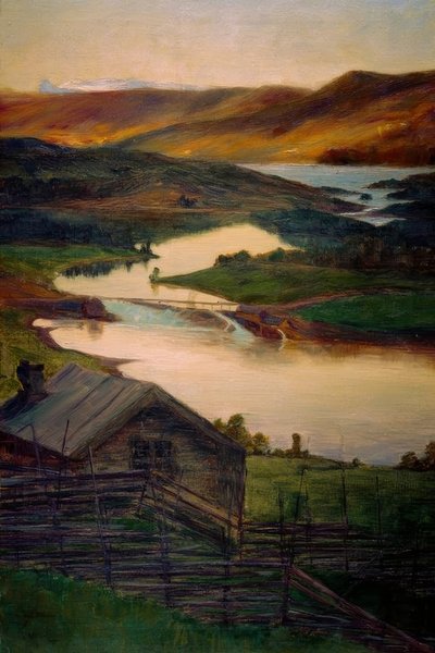 Fran Fossheim, Valdres, Skiss tekijältä Eugen Prinz von Schweden