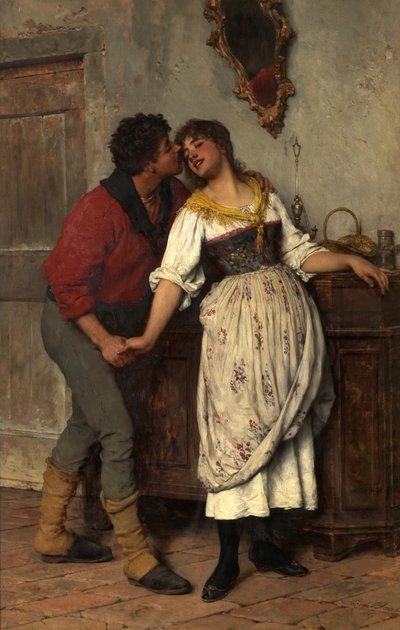 Hyväksytty, 1887 tekijältä Eugen von Blaas