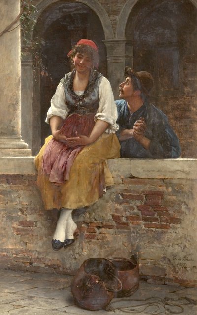 Tarjous, 1887 tekijältä Eugen von Blaas