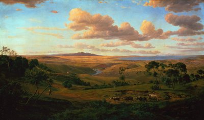 Näkymä Geelongista tekijältä Eugen von Guerard
