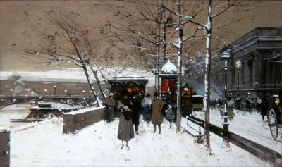 Quai de Seine tekijältä Eugene Galien Laloue