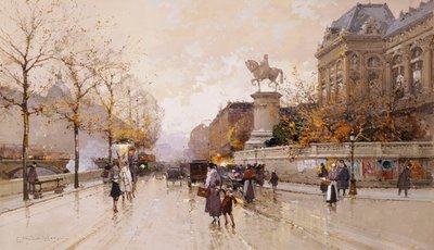 Pariisin katukuvaus tekijältä Eugene Galien Laloue