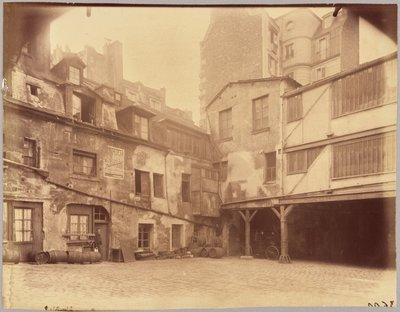 Valkoisen hevosen majatalo, 5 Rue Mazet tekijältä Eugène Atget