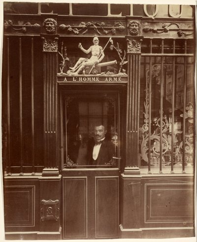 Kahvila, Rue des Blancs-Manteaux 25 tekijältä Eugène Atget