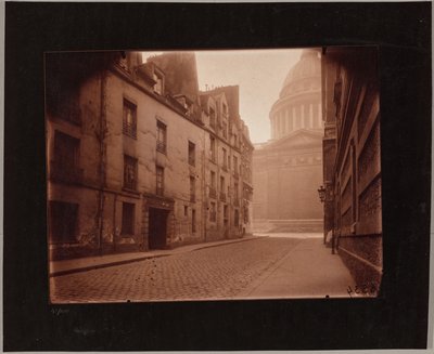 Rue Valetten ja Panthéonin kulma tekijältä Eugène Atget