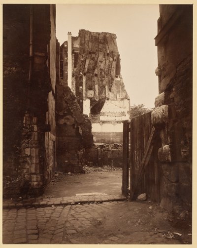 Rue du Cimetière -kadun kulma, Saint-Benoît tekijältä Eugène Atget