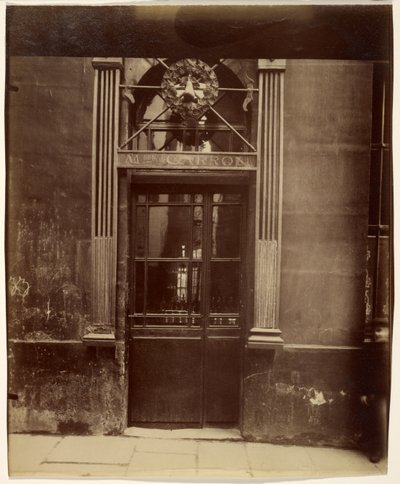 Kyltti, Rue Notre-Dame de Bonne Nouvelle tekijältä Eugène Atget