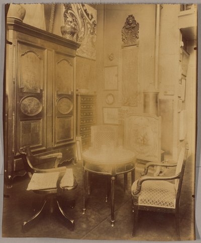 Innenraum von Herrn C., Dekorateur Wohnungen, Rue du Montparnasse tekijältä Eugène Atget