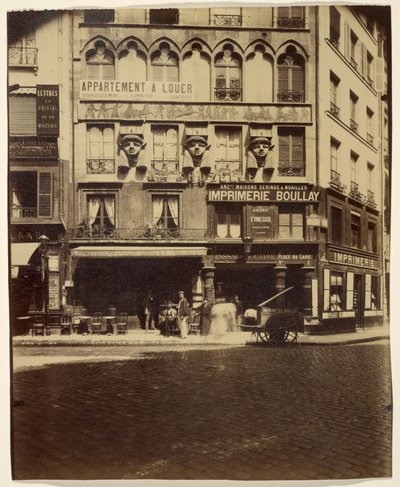 Talo Place du Cairella 2 (rakennus, Place du Caire) tekijältä Eugène Atget
