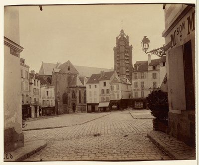 Pontoise, Place du Grand Martroy tekijältä Eugène Atget