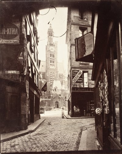 Rue de la Montagne Sainte-Geneviève tekijältä Eugène Atget