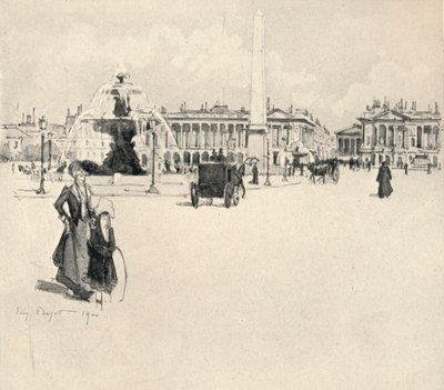 Place de la Concorde, 1915 tekijältä Eugene Bejot