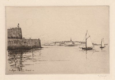 Saint-Malo Vue de Dinard (Saint-Malo vu de Dinard) tekijältä Eugene Bejot