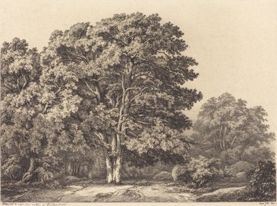 Sisäänkäynti metsään, 1840. tekijältä Eugene Bléry