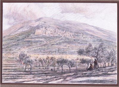 Assisi, 1919 tekijältä Eugene Burnand