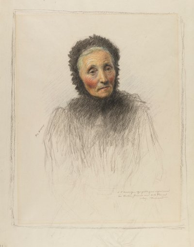 Vanha nainen tekijältä Eugene Burnand