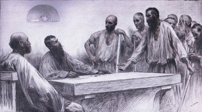 Työntekijät viinitarhassa, Bibbys Annual, 1916-17. tekijältä Eugene Burnand