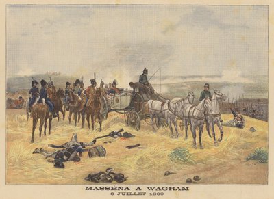 Marsalkka Massena Wagramin taistelussa 6. heinäkuuta 1809 tekijältä Eugene Chaperon