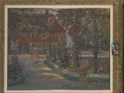Le Mazet At Juan-Les-Pins (öljy kankaalle) tekijältä Eugene Chigot