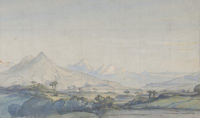 Suunnitelma lavastukselle Pariisin oopperassa, 1828-90. tekijältä Eugene Ciceri
