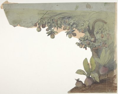 Suunnitelma lavastukselle Pariisin oopperassa, 1830-90. tekijältä Eugene Ciceri