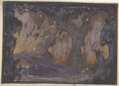 Suunnittelu lavastoon Pariisin oopperassa, 1830-90. tekijältä Eugene Ciceri