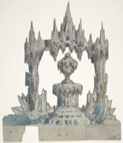 Suunnittelu lavastoon Pariisin oopperassa, 1830-90. tekijältä Eugene Ciceri