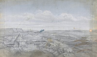 Suunnittelu lavastoon Pariisin oopperassa, 1830-90. tekijältä Eugene Ciceri