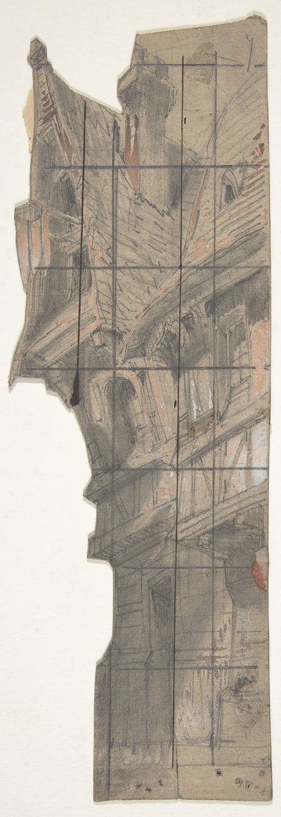 Suunnittelu lavastoon Pariisin oopperassa, 1830-90. tekijältä Eugene Ciceri