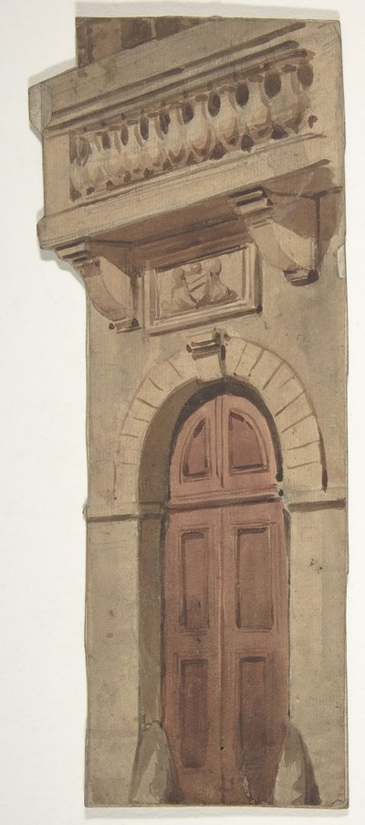 Suunnitelma lavastukselle Pariisin oopperassa, 1830-90. tekijältä Eugene Ciceri