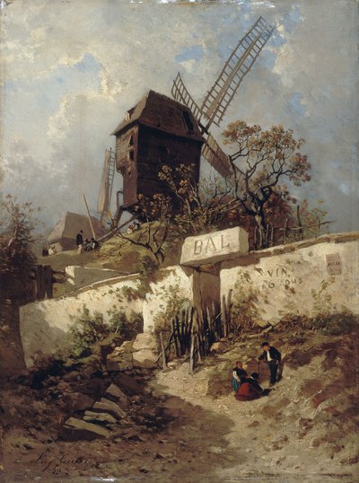 Moulin de la Galette Montmartressa tekijältä Eugene Ciceri